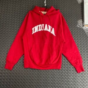Vintage Indiana University Steve & Barry's Red Pullover Hoodie Sweater Men's‎ XS